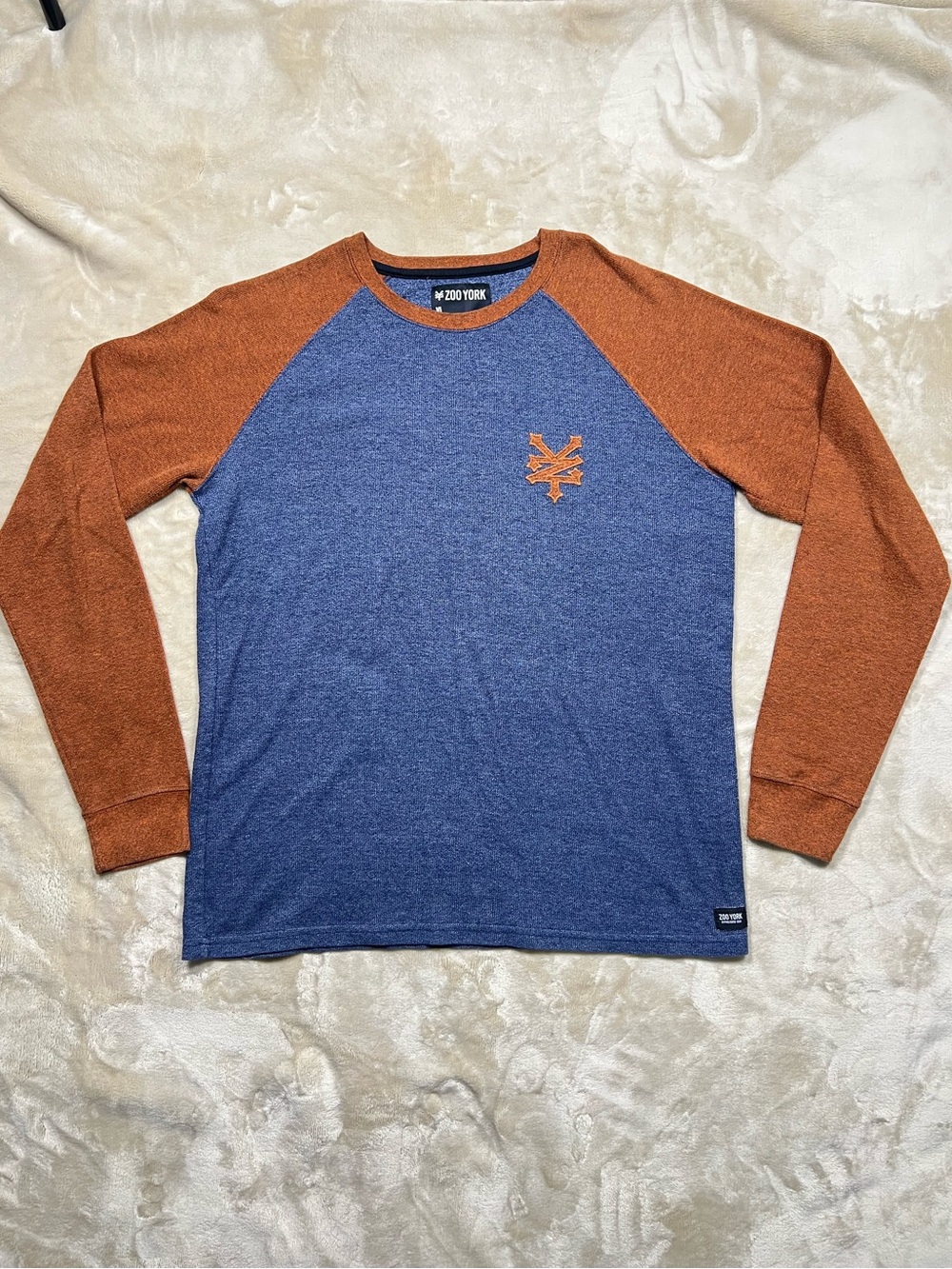 Vintagey2k Zoo York Men's Long Sleeve Raglan Shirt XL